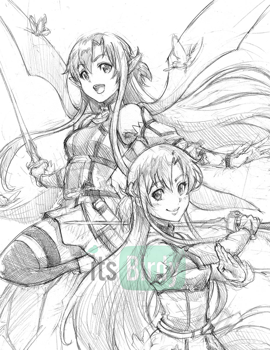 Composition Notebook: Yuuki Asuna-Sword Art Online (110 Pages, Lined, 6 x  9) : Cartwright, Reed: : Books