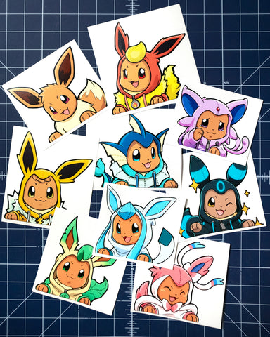 COMPLETE EEVEELUTIONS DECAL PACK